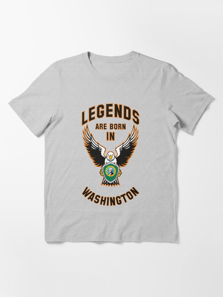 Alternate view of Legends are born in Washington Essential T-Shirt