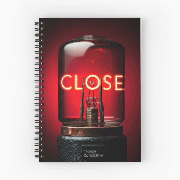 Item preview, Neon “CLOSE” Sign Inside Light Bulb – Modern Red Glow Aesthetic designed and sold by Grafititee.