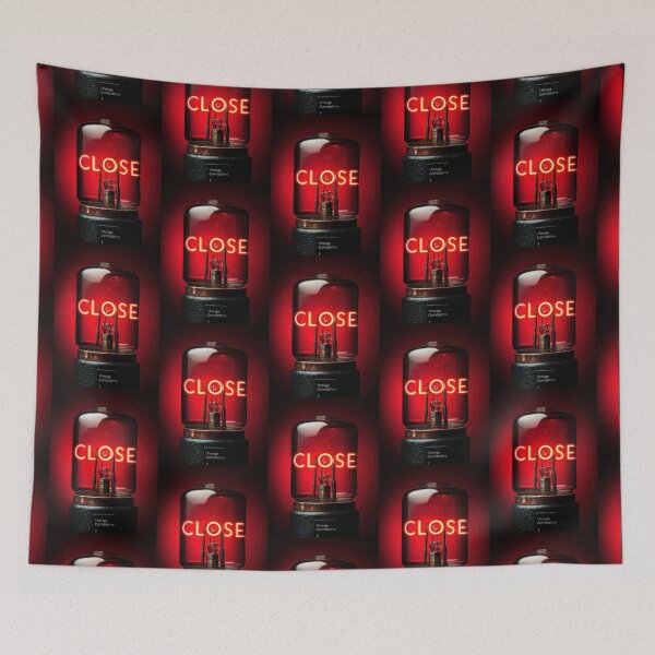 Item preview, Neon “CLOSE” Sign Inside Light Bulb – Modern Red Glow Aesthetic designed and sold by Grafititee.