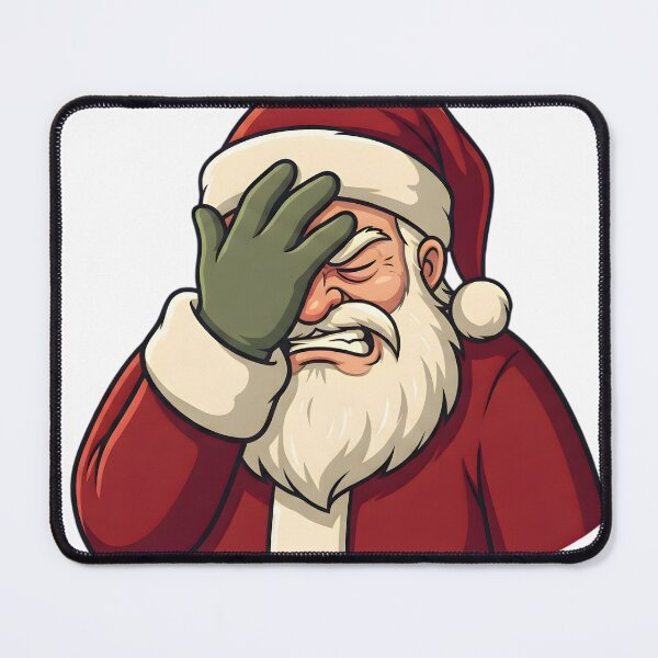 Item preview, Funny Santa Facepalm Meme Art designed and sold by SoulenCify.