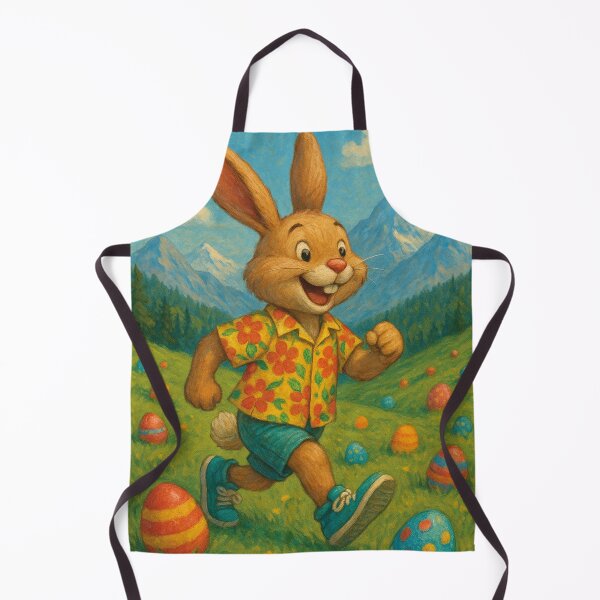 Item preview, Easter Bunny hikes in the mountains designed and sold by Mauswohn.