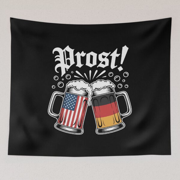 Item preview, Oktoberfest Shirt American German Flag Beer Prost designed and sold by LKappa3Faber.