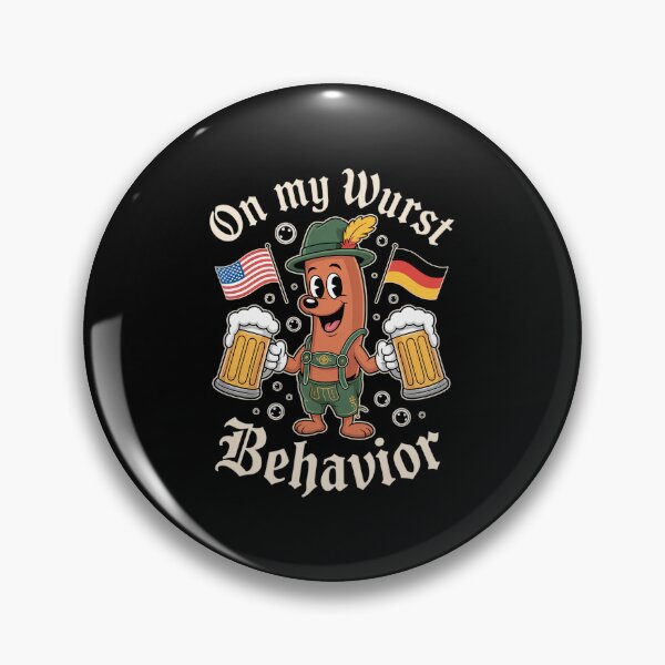 Item preview, Oktoberfest On My Wurst Behavior Funny German Men Women designed and sold by HollyBellArtSte.