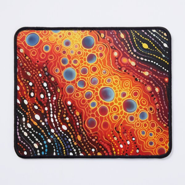 Item preview, Aboriginal Inspired Dot Art - Extremely Hot Lava designed and sold by GrinGalore.