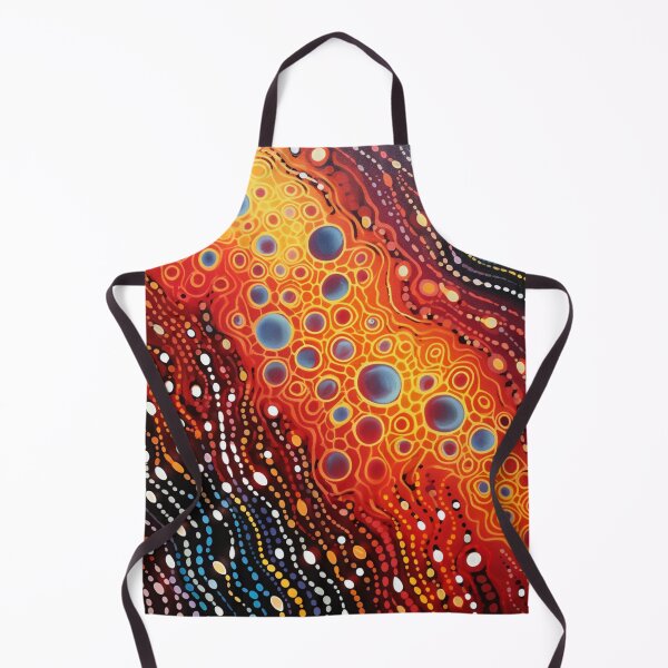 Item preview, Aboriginal Inspired Dot Art - Extremely Hot Lava designed and sold by GrinGalore.