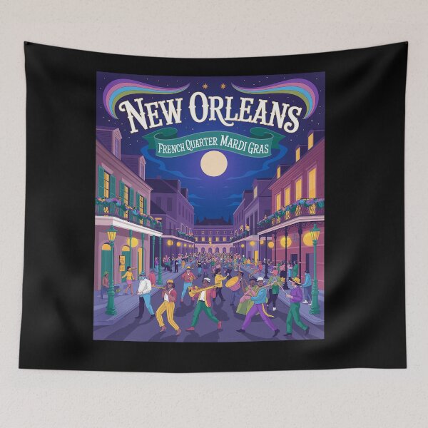 Item preview, New Orleans NOLA Mardi Gras Carnival 2025 Retro Nawlins  designed and sold by TiredPack.