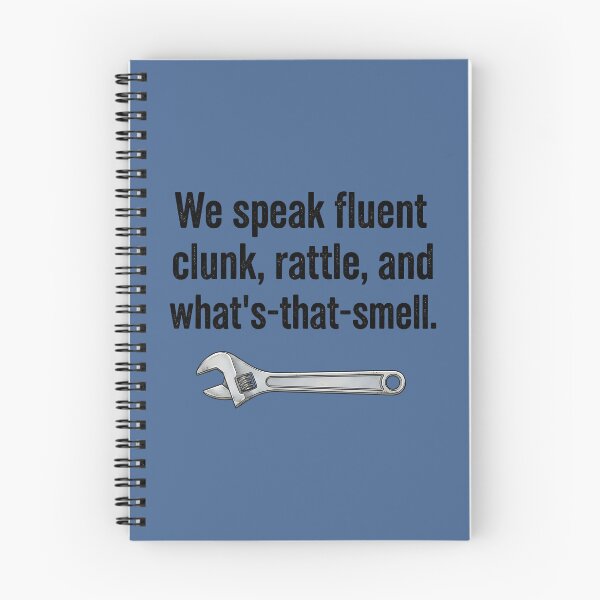 Item preview, We Speak Fluent Clunk Rattle And What's That Smell designed and sold by CreepyCornerArt.