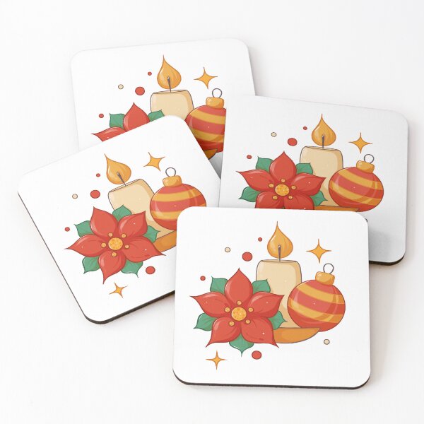 Item preview, A minimalist cozy Christmas design with candle designed and sold by JuKoArt.