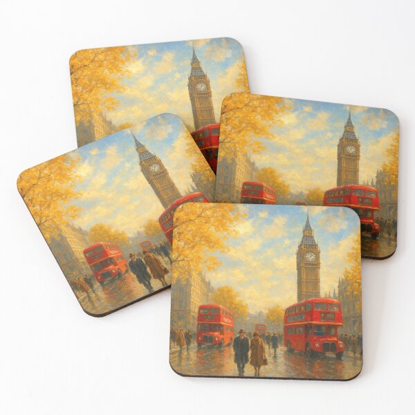 Item preview, Autumnal London street life designed and sold by Sigtrix.