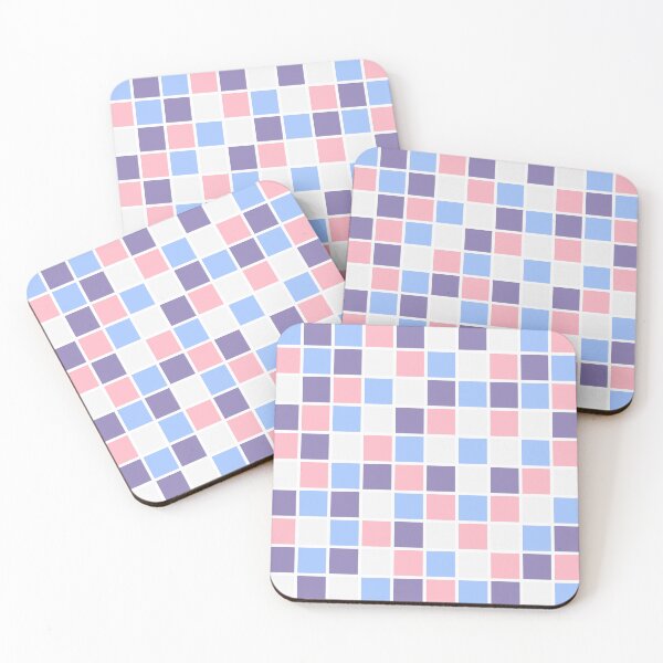 Item preview, Sweet Pastel Dream - Cute Kawaii Pattern in Powder Pink and Sky Blue Colors designed and sold by RedCircleArt.