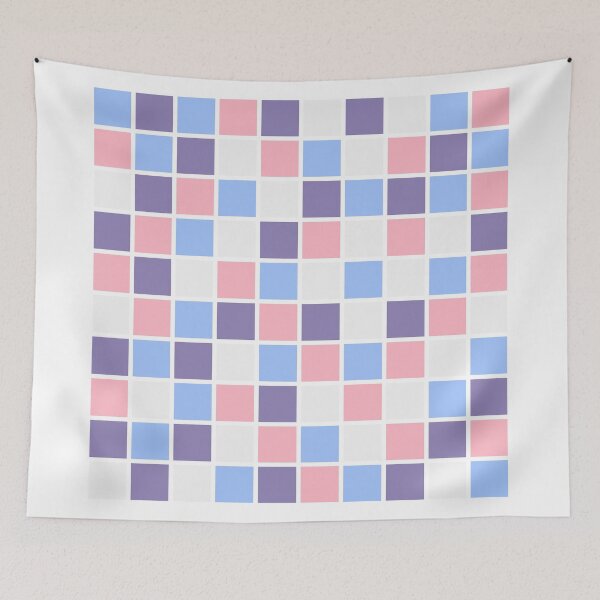 Item preview, Sweet Pastel Dream - Cute Kawaii Pattern in Powder Pink and Sky Blue Colors designed and sold by RedCircleArt.