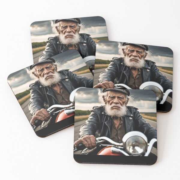 Item preview, Old Man On Motobike Gifts For Your Dad designed and sold by coloredInk89.