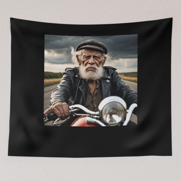 Item preview, Old Man On Motobike Gifts For Your Dad designed and sold by coloredInk89.