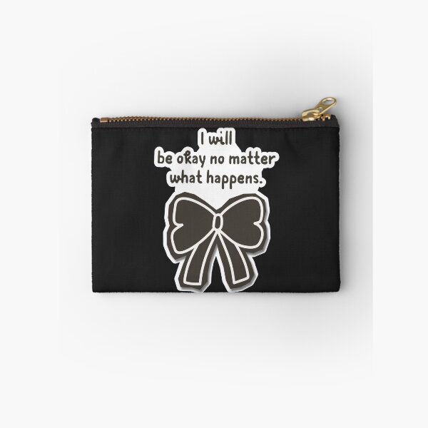 Item preview, Cute Bow Drawing Healing Positivity Quote Sticker Doodle designed and sold by TackyTime.