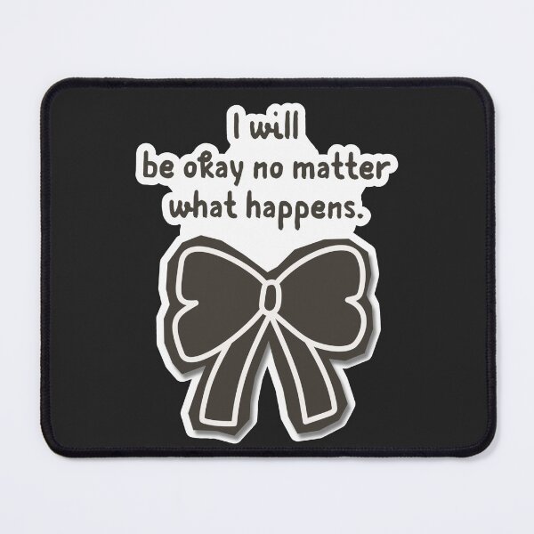 Item preview, Cute Bow Drawing Healing Positivity Quote Sticker Doodle designed and sold by TackyTime.