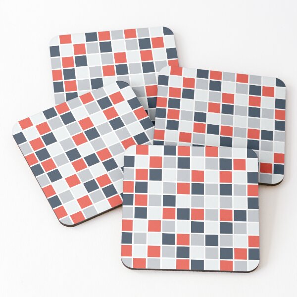 Item preview, Urban Geometry Bold & Minimal - Red Accent on a Graphite Background designed and sold by RedCircleArt.
