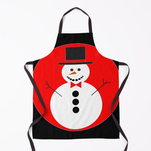 Item preview, White snowman with a black hat on a red background designed and sold by pixperienz4u.