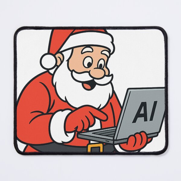 Item preview, Santa Using AI designed and sold by kharatsuchita.