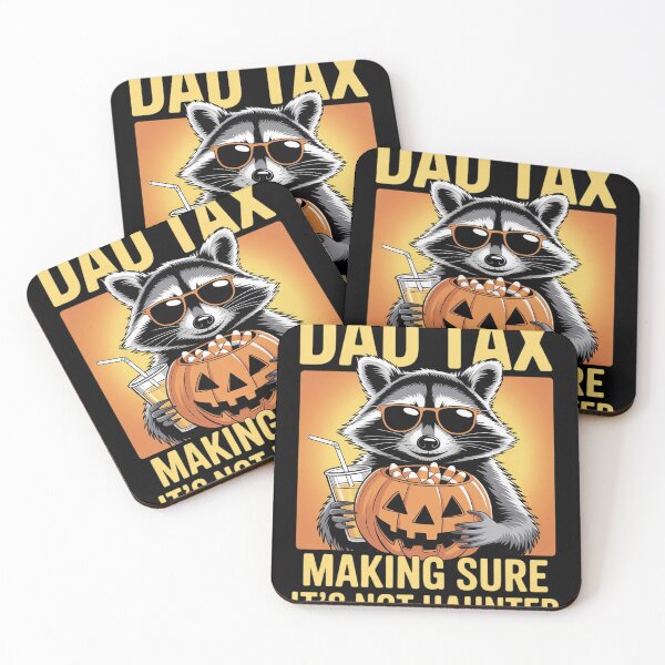 Item preview, Dad Tax Making Sure It's Not Haunted Raccoon Halloween designed and sold by ToggleBet.