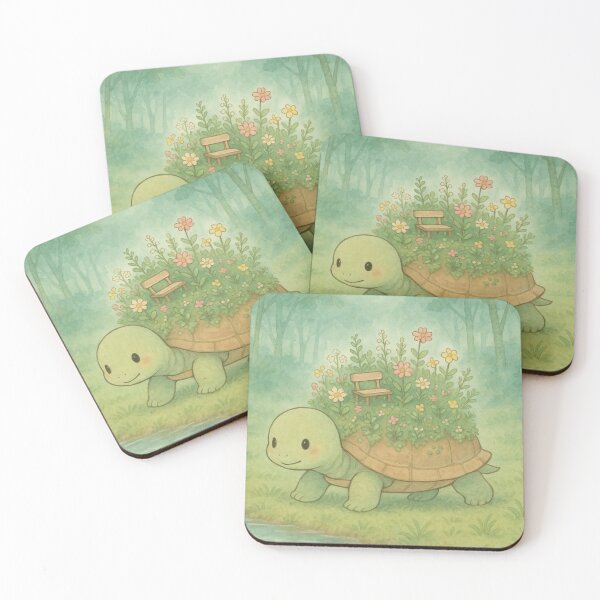 Item preview, Garden Turtle – Slow Beauty, Deep Roots designed and sold by HappySproutArt.