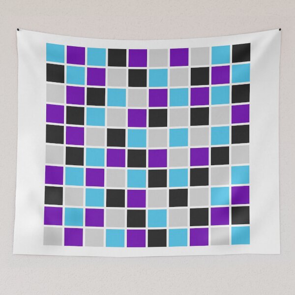 Item preview, Galactic Abstract Deep Space Pattern - Electric Blue and Deep Purple designed and sold by RedCircleArt.