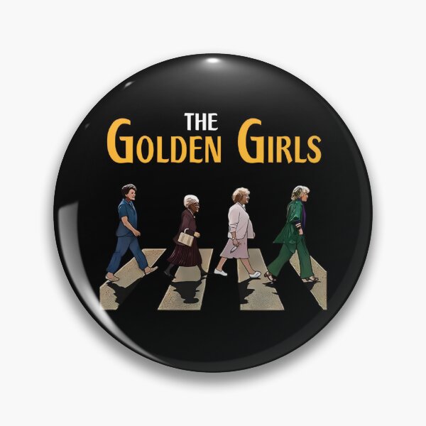 Item preview, The Golden Girl Crossing Road Vintage, Funny Sitcom Parody, Classic Rock & TV Mashup, Golden Girls Abbey Road designed and sold by johnfitz-tee.