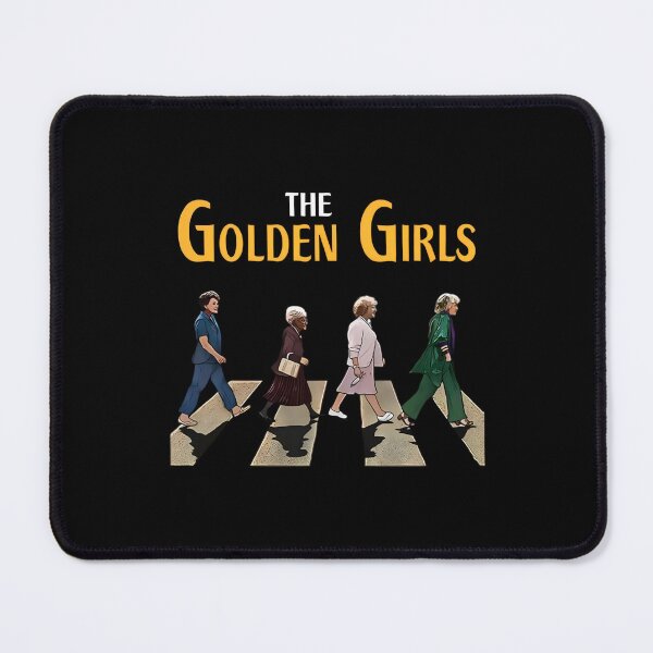 Item preview, The Golden Girl Crossing Road Vintage, Funny Sitcom Parody, Classic Rock & TV Mashup, Golden Girls Abbey Road designed and sold by johnfitz-tee.