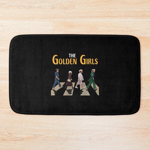 Item preview, The Golden Girl Crossing Road Vintage, Funny Sitcom Parody, Classic Rock & TV Mashup, Golden Girls Abbey Road designed and sold by johnfitz-tee.