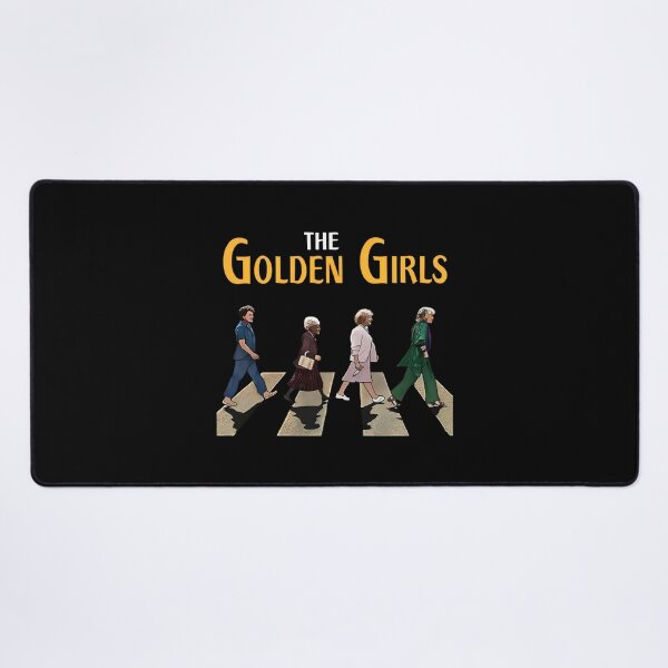 Item preview, The Golden Girl Crossing Road Vintage, Funny Sitcom Parody, Classic Rock & TV Mashup, Golden Girls Abbey Road designed and sold by johnfitz-tee.