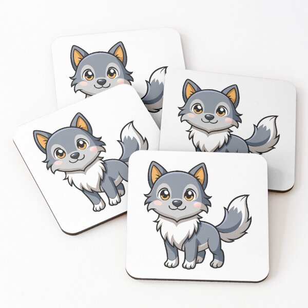 Item preview, Cute Baby Wolf Pup Cartoon Illustration designed and sold by Jirada.