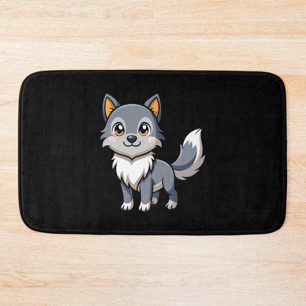 Item preview, Cute Baby Wolf Pup Cartoon Illustration designed and sold by Jirada.
