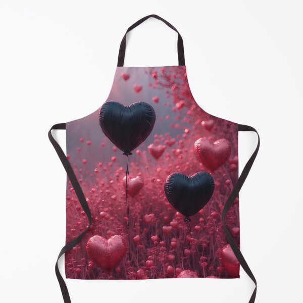 Item preview, Heart-shaped balloons in a field of love designed and sold by Mianku | Für das Leben.