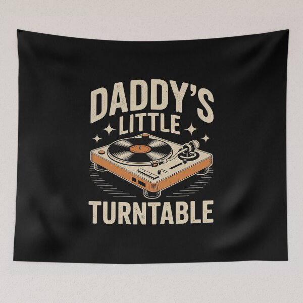 Item preview, Daddy's Little Turntable Vinyl Record designed and sold by BubblePancake.