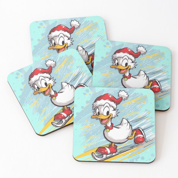 Item preview, Fast & Fluffy Christmas Drift – Funny Action Duck designed and sold by zoocore.
