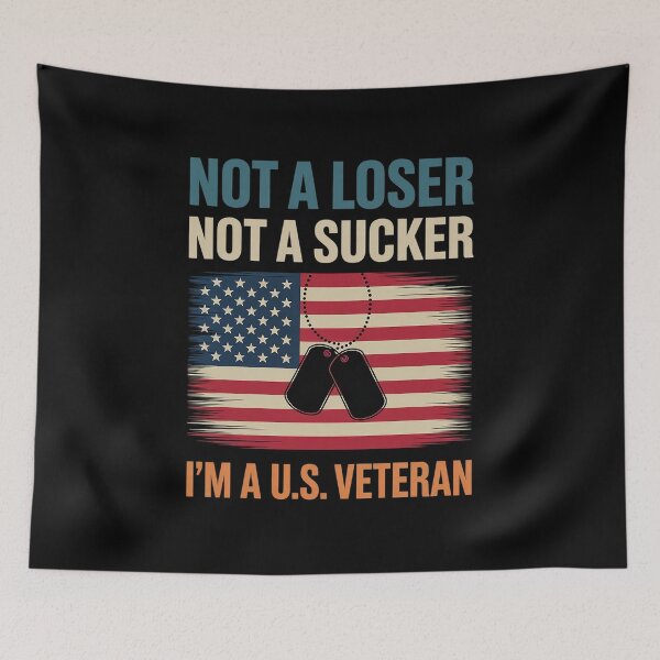 Item preview, Not a Loser Sucker I am a US Veteran Biden 2020 ANTI TRUMP designed and sold by GamtosMintys.