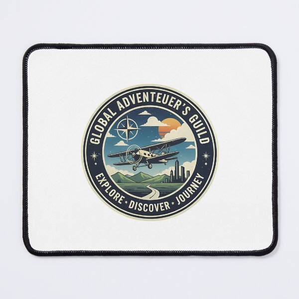 Item preview, Global Adventurer Vintage Aviation Badge Sticker designed and sold by ritikgaikwad.