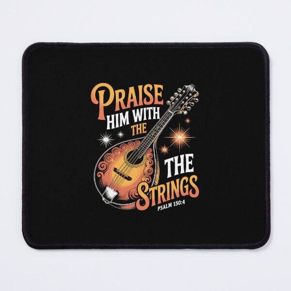 Item preview, Mandolin Player Praise Him With The Strings Mandolin designed and sold by IhanVaanMaArt.