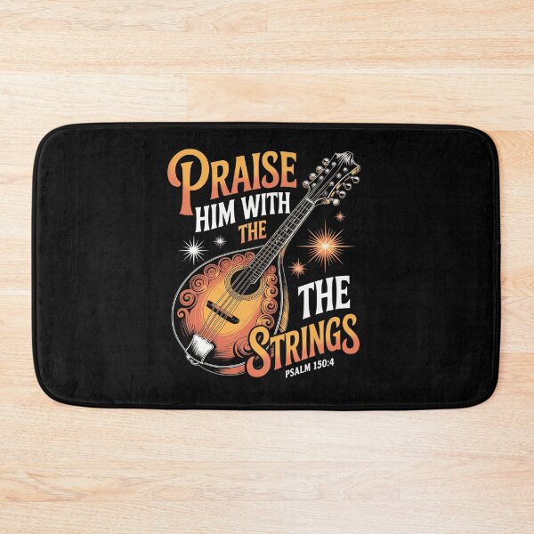 Item preview, Mandolin Player Praise Him With The Strings Mandolin designed and sold by IhanVaanMaArt.