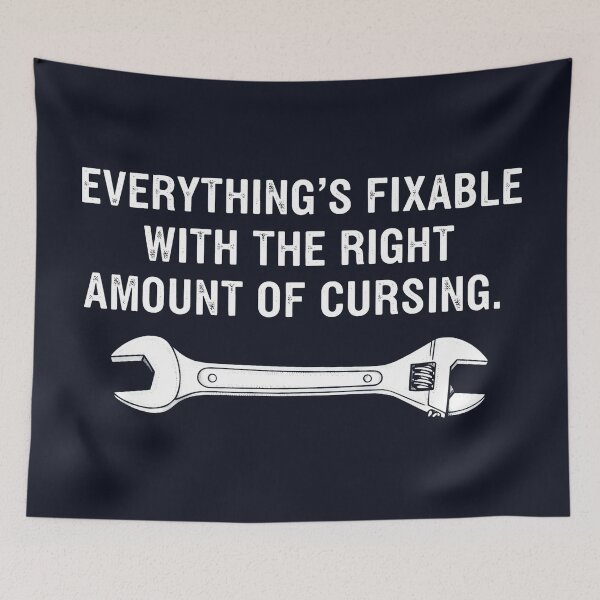 Item preview, Everything Is Fixable With The Right Amount Of Cursing  designed and sold by CreepyCornerArt.