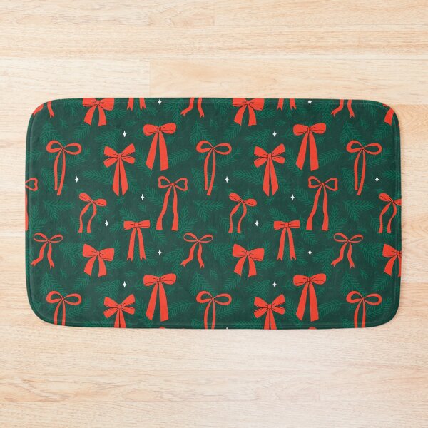 Item preview, fir branches and red bows designed and sold by burbura.