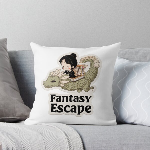 Item preview, Girl Riding a Creature — “Fantasy Escape” designed and sold by SleekLineSketches.