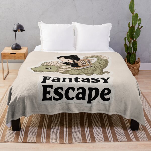 Item preview, Girl Riding a Creature — “Fantasy Escape” designed and sold by SleekLineSketches.