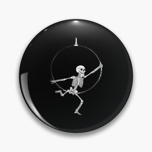 Item preview, Dancing Skeleton Aerial Hoop Aerial Dance Lyra Halloween designed and sold by NetoGalaxy.