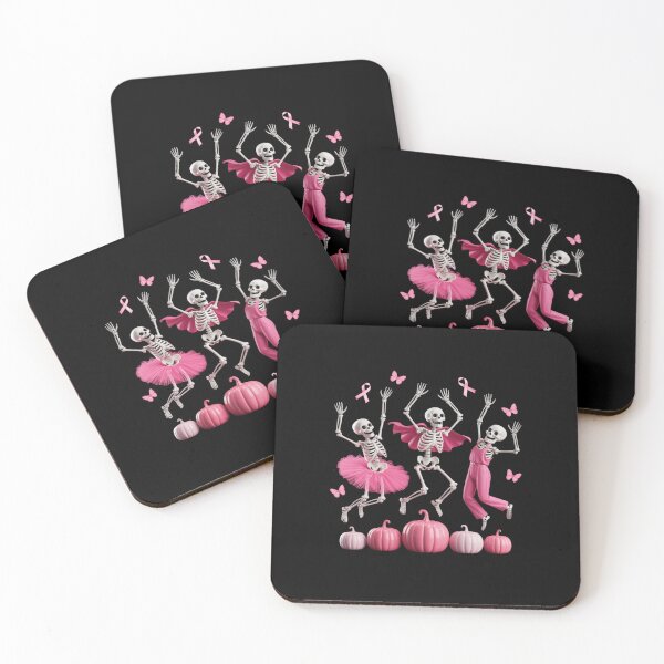 Item preview, Dancing Skeleton Funny Halloween Breast Cancer Awareness designed and sold by NetoGalaxy.