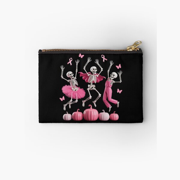 Item preview, Dancing Skeleton Funny Halloween Breast Cancer Awareness designed and sold by NetoGalaxy.