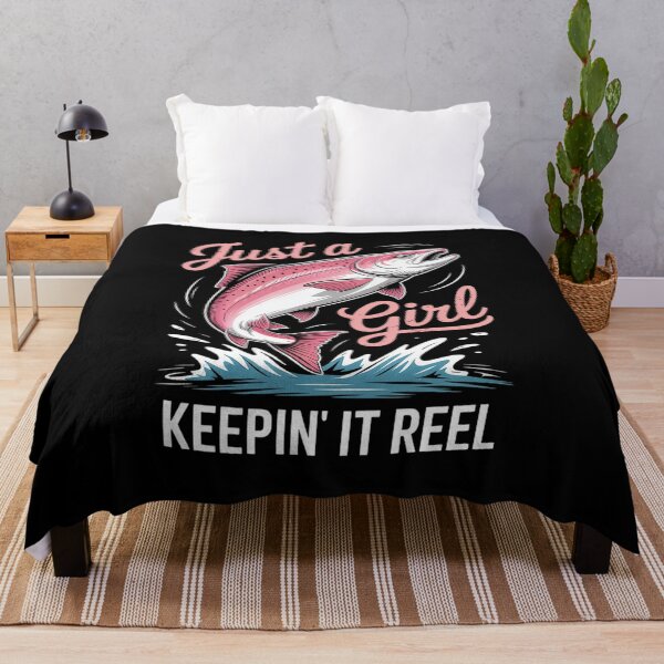 Item preview, Just a Girl Keeping It Reel Funny Fishing Lover Mother's Day Tank Top designed and sold by LKappa3Faber.