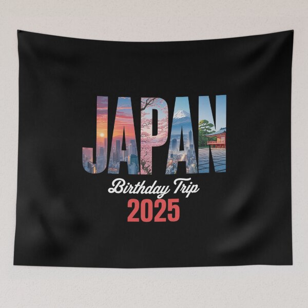 Item preview, Japan Birthday Trip 2025 Tokyo Osaka Cherry Blossom Holiday designed and sold by HollyBellArtSte.