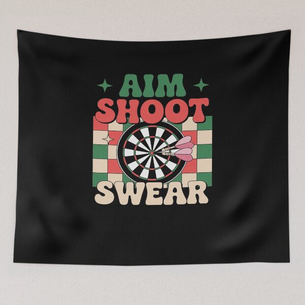 Item preview, Darts Dartboard Dart Girl Mom Coquette Aim Miss Swear Repeat designed and sold by NetoGalaxy.