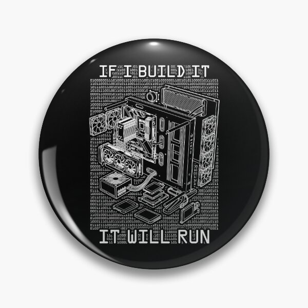 Item preview, If I Build It Will Run Funny PC Builder Computer Code Gamer designed and sold by GrandeDuc.