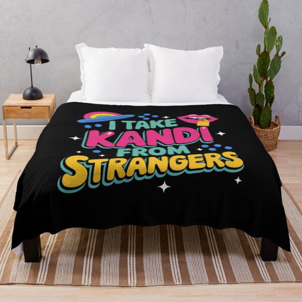 Item preview, I Take Kandi from Strangers EDM Techno Rave Festival PLUR Tank Top designed and sold by ReadySide.